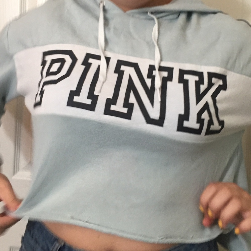 PINK cropped hoodie
